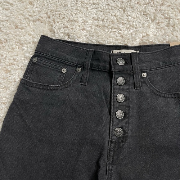 Madewell High Rise Black Denim Shorts Size 26 - Picture 4 of 12